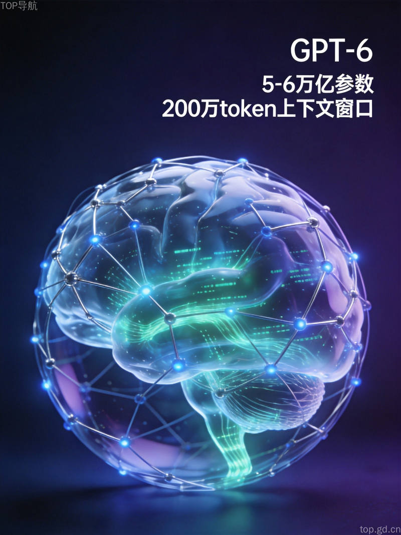 GPT-6发布带来的AI大模型性能飞跃,5-6万亿参数量与200万Token上下文窗口成为AGI新标杆,展示人工智能技术的震撼发展