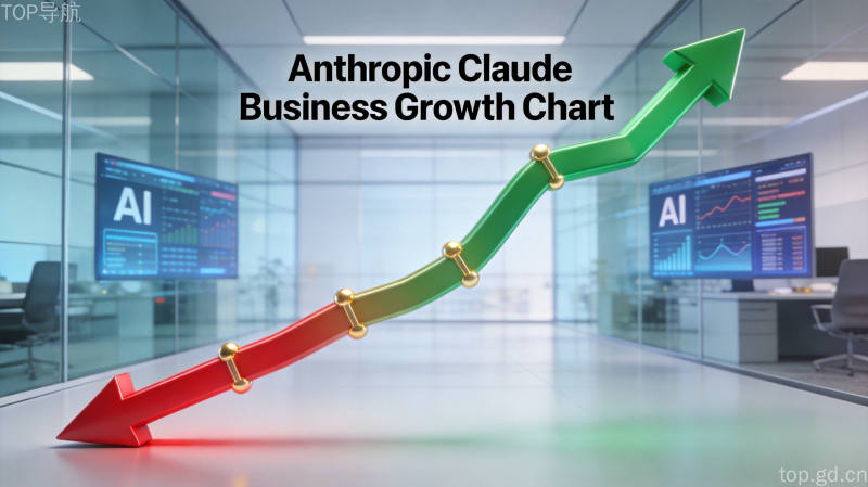Anthropic商业增长图表,展示从负94%到正40%毛利率的逆转过程,绿色金色代表盈利