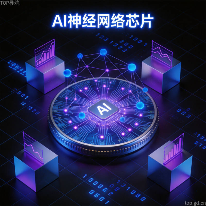华为昇腾芯片与国产大模型适配生态,深邃科技感展示自主可控技术路线