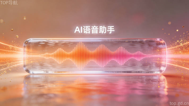 AI语音助手与用户实时对话场景,粒子效果点缀的全息科技氛围