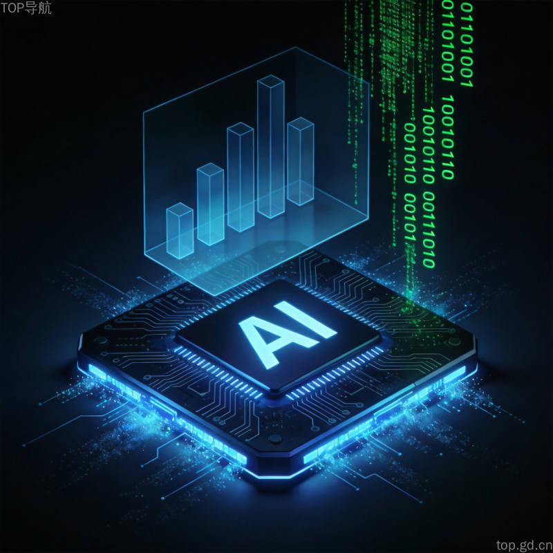 AI芯片暗黑科技风格数据图表代码片段神秘深邃
