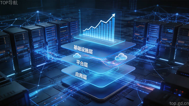 AI大模型技术架构可视化，数据中心算力网络展示