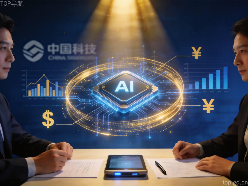 DeepSeek融资场景：蓝色科技背景下金色数据流与资本符号交织，展现AI融资氛围