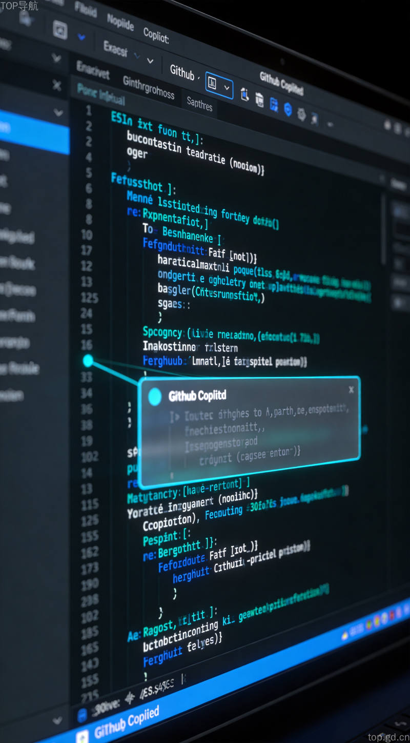 GitHub Copilot编程界面AI建议展示