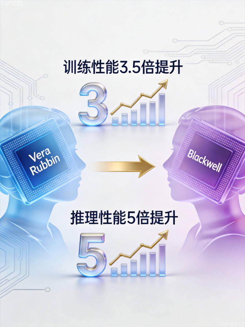 Vera Rubin vs Blackwell性能对比图表