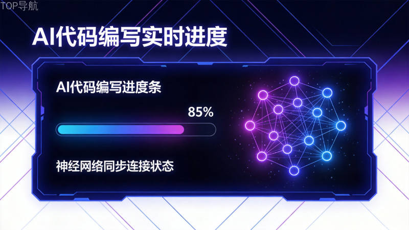 Claude代码编写能力进化可视化图表,展示从个位数到80%的指数级增长趋势,紫蓝色调科技感界面