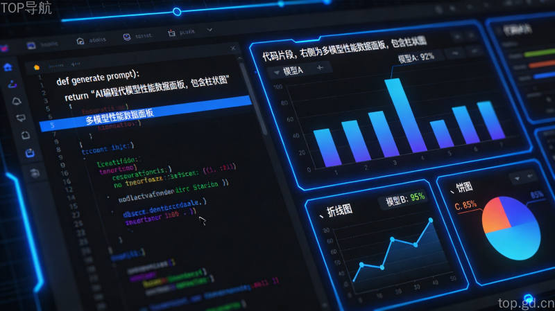 AI编程性能测试数据面板展示多模型跑分结果