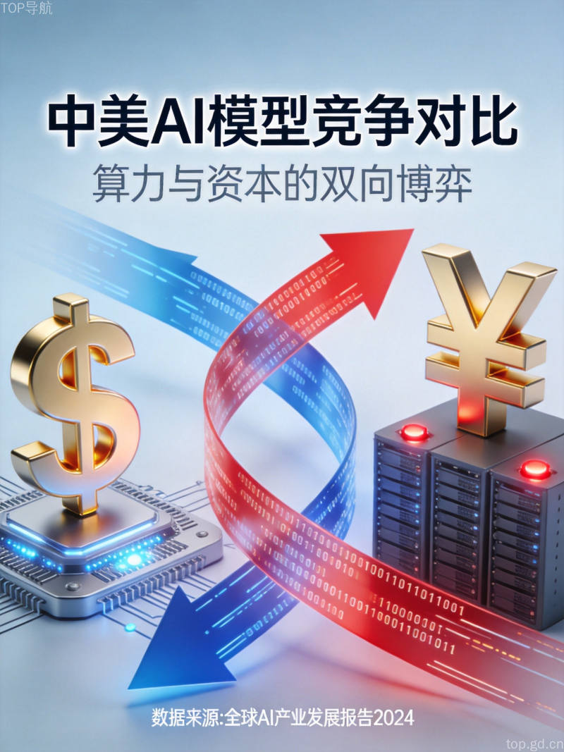 中美AI模型定价与市场份额竞争对比示意图