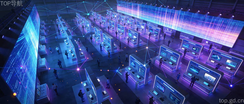 WAIC 2026世界人工智能大会科技展厅未来感效果图