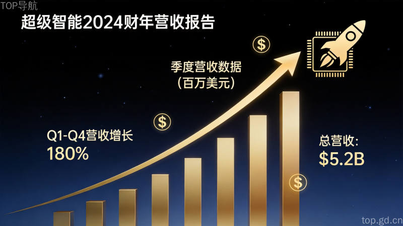 深色背景上金色营收曲线陡峭上扬,芯片与火箭图标点缀,呈现SI板块75亿美元增长账本